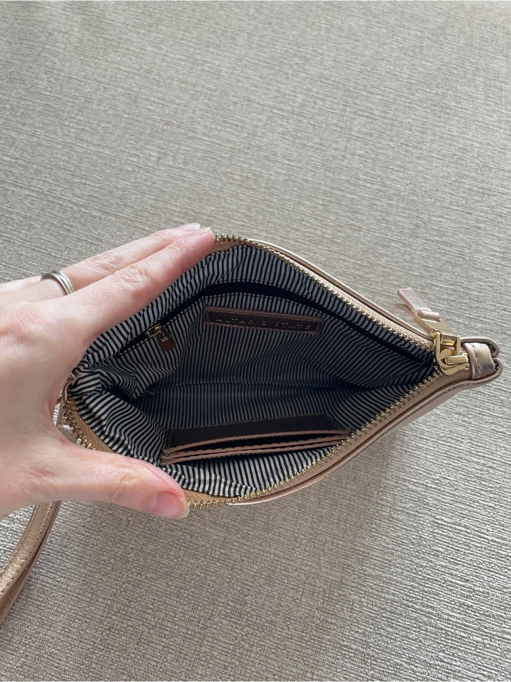 Altar’d State Rose Gold Wristlet Pouch
